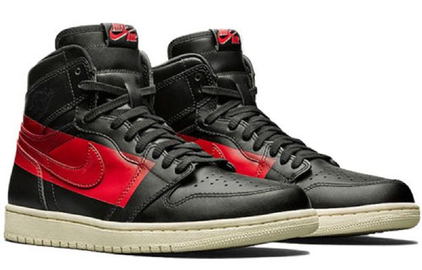 Nike Air Jordan 1 Retro High Topit Og Koripallokengät Miehille Musta Punainen