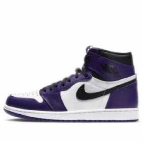 Nike Air Jordan 1 Retro High Topit Og Koripallokengät Miehille Purppura