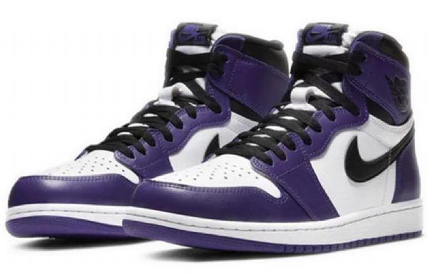 Nike Air Jordan 1 Retro High Topit Og Koripallokengät Miehille Purppura