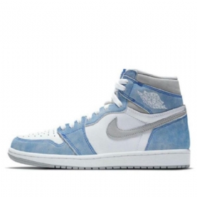 Nike Air Jordan 1 Retro High Topit Og Koripallokengät Miesten Musta Sininen
