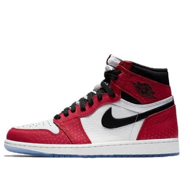 Nike Air Jordan 1 Retro High Topit Og Koripallokengät Miesten Punainen Valkoinen