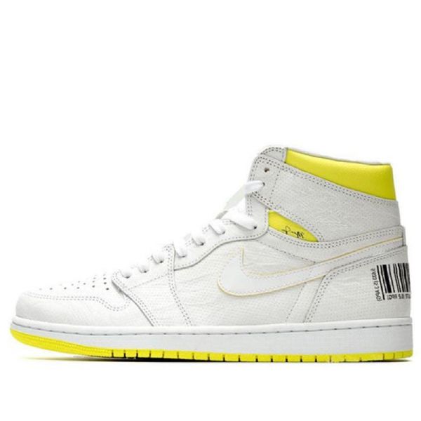 Nike Air Jordan 1 Retro High Topit Og Koripallokengät Miesten Valkoinen Vihreä