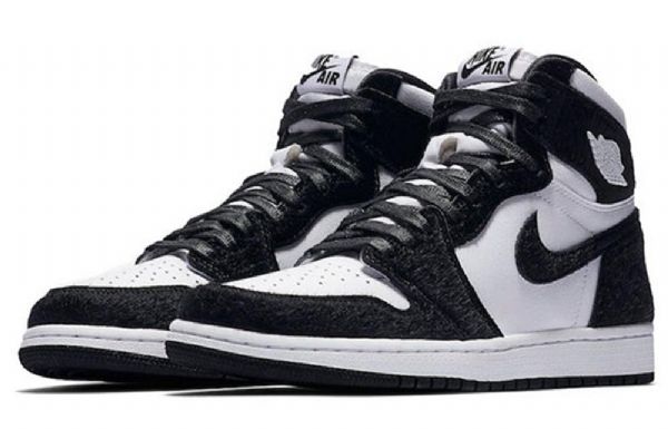 Nike Air Jordan 1 Retro High Topit Og Koripallokengät Naisten Musta Valkoinen