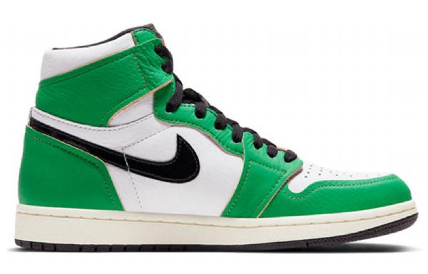 Nike Air Jordan 1 Retro High Topit Og Koripallokengät Naisten Vihreät