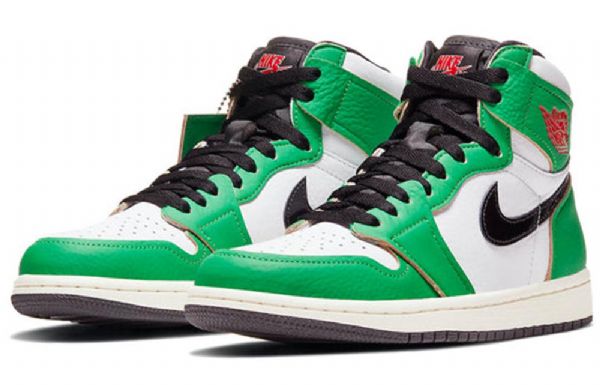 Nike Air Jordan 1 Retro High Topit Og Koripallokengät Naisten Vihreät