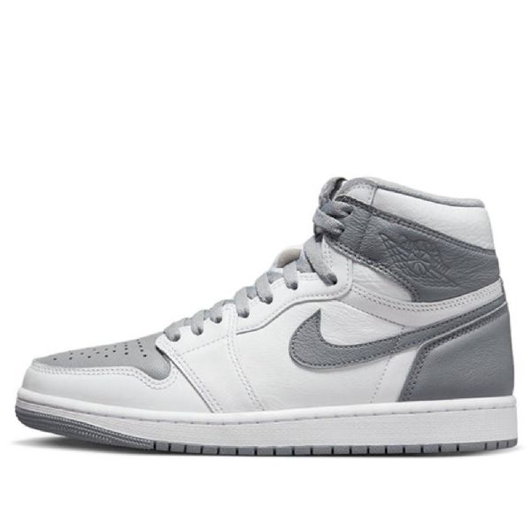 Nike Air Jordan 1 Retro High Topit Og Stealth Koripallokengät Miehille Harmaa Valkoinen