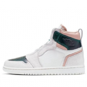 Nike Air Jordan 1 Retro High Topit Vetoketjulliset Koripallokengät Naisten Vihreät