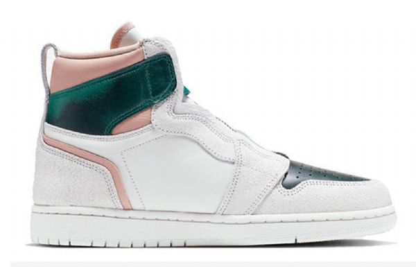 Nike Air Jordan 1 Retro High Topit Vetoketjulliset Koripallokengät Naisten Vihreät