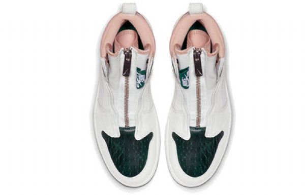 Nike Air Jordan 1 Retro High Topit Vetoketjulliset Koripallokengät Naisten Vihreät