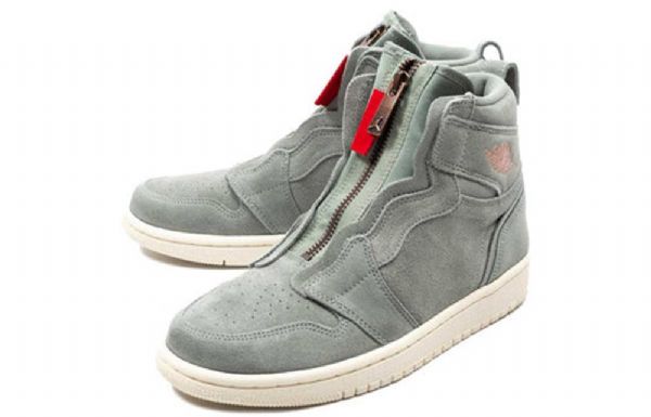 Nike Air Jordan 1 Retro High Topit Vetoketjulliset Koripallokengät Naisten Vihreät