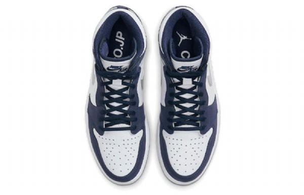 Nike Air Jordan 1 Retro High Tops Co.jp Koripallokengät Miehille Laivastonsininen