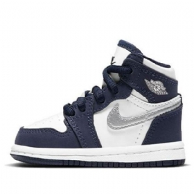 Nike Air Jordan 1 Retro High Tops Co.jp Td Kengät Lapsille Tummansininen