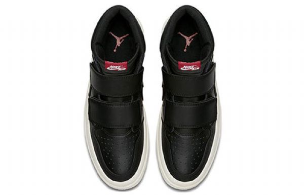 Nike Air Jordan 1 Retro High Tops Double Reima Koripallokengät Miehille Musta