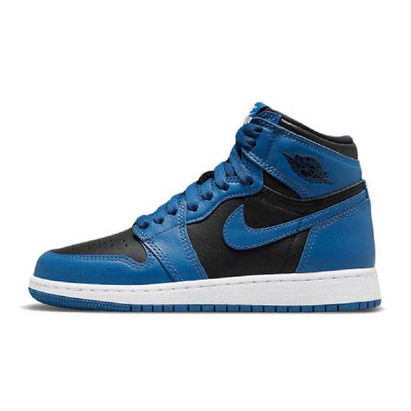 Nike Air Jordan 1 Retro High Tops Gs Kengät Naisille Tummansininen Musta