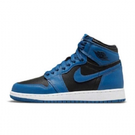 Nike Air Jordan 1 Retro High Tops Gs Kengät Naisille Tummansininen Musta
