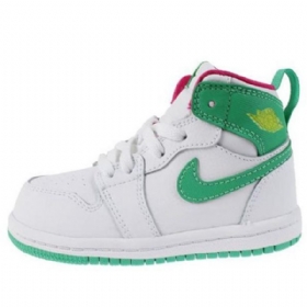 Nike Air Jordan 1 Retro High Tops Gt Td Kengät Lapsille Valkoinen Vihreä