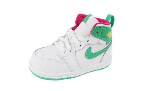 Nike Air Jordan 1 Retro High Tops Gt Td Kengät Lapsille Valkoinen Vihreä
