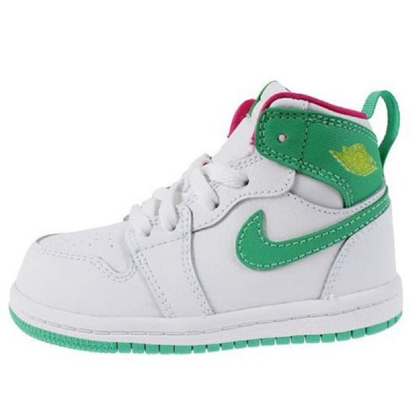 Nike Air Jordan 1 Retro High Tops Gt Td Kengät Lapsille Valkoinen Vihreä
