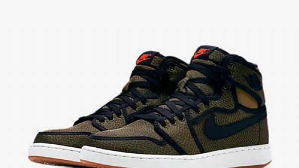 Nike Air Jordan 1 Retro High Tops Ko Militia Miesten Kengät Oliivinvihreä