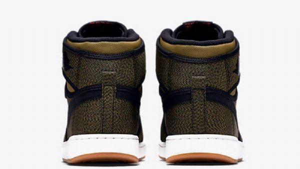 Nike Air Jordan 1 Retro High Tops Ko Militia Miesten Kengät Oliivinvihreä
