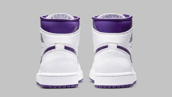 Nike Air Jordan 1 Retro High Tops Og Court Kengät Miehille Valkoinen Violetti