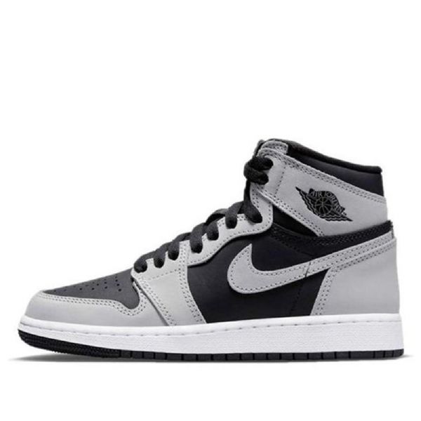 Nike Air Jordan 1 Retro High Tops Og Gs Koripallokengät Miesten Musta Harmaa