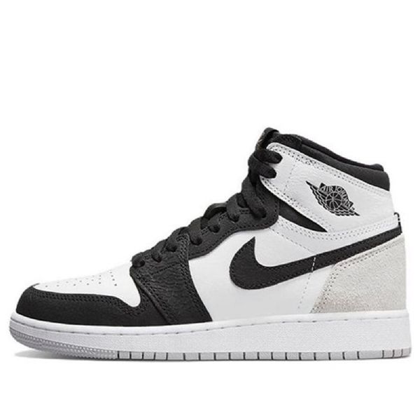Nike Air Jordan 1 Retro High Tops Og Gs Koripallokengät Miesten Musta Harmaa