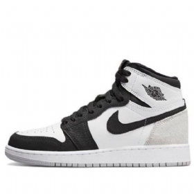 Nike Air Jordan 1 Retro High Tops Og Gs Koripallokengät Miesten Musta Harmaa