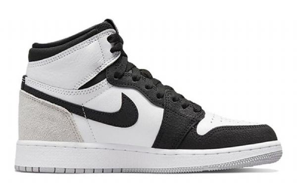 Nike Air Jordan 1 Retro High Tops Og Gs Koripallokengät Miesten Musta Harmaa