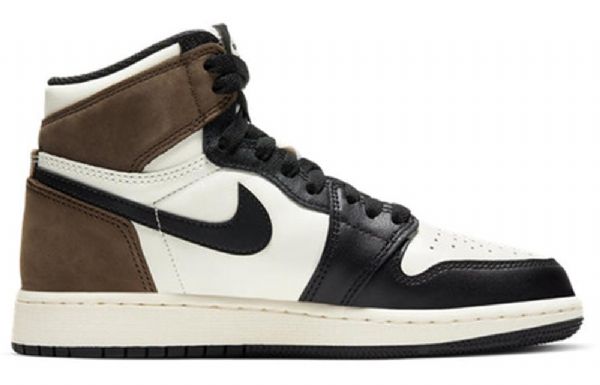 Nike Air Jordan 1 Retro High Tops Og Gs Koripallokengät Miesten Musta Valkoinen Ruskea