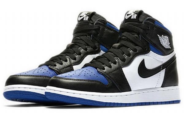 Nike Air Jordan 1 Retro High Tops Og Gs Koripallokengät Miesten Musta Valkoinen Sininen