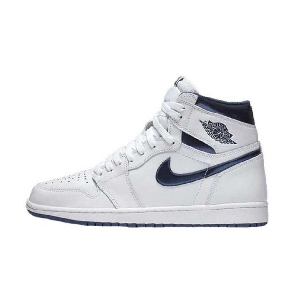 Nike Air Jordan 1 Retro High Tops Og Kengät Miehille Laivastonsininen