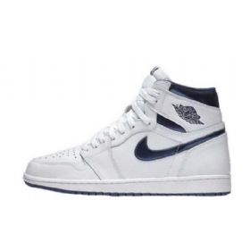Nike Air Jordan 1 Retro High Tops Og Kengät Miehille Laivastonsininen