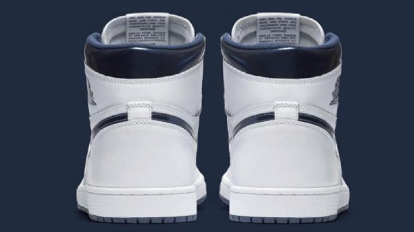 Nike Air Jordan 1 Retro High Tops Og Kengät Miehille Laivastonsininen