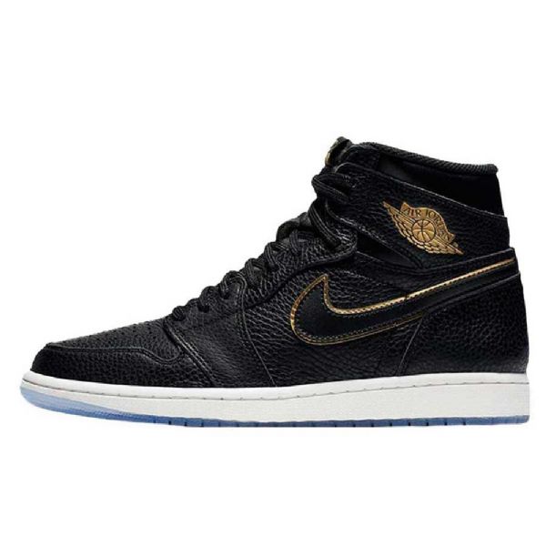 Nike Air Jordan 1 Retro High Tops Og Kengät Miehille Mustakulta