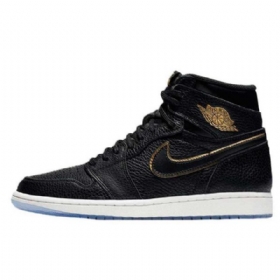 Nike Air Jordan 1 Retro High Tops Og Kengät Miehille Mustakulta