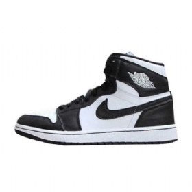 Nike Air Jordan 1 Retro High Tops Og Kengät Miehille Mustavalkoinen
