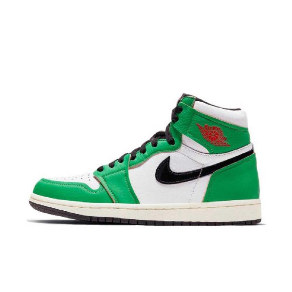 Nike Air Jordan 1 Retro High Tops Og Kengät Miehille Vihreä Valkoinen