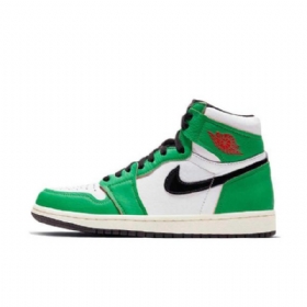 Nike Air Jordan 1 Retro High Tops Og Kengät Miehille Vihreä Valkoinen