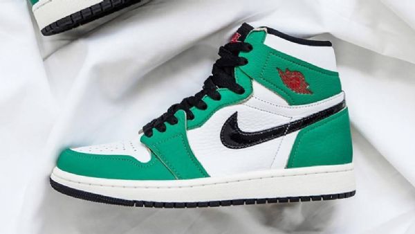 Nike Air Jordan 1 Retro High Tops Og Kengät Miehille Vihreä Valkoinen