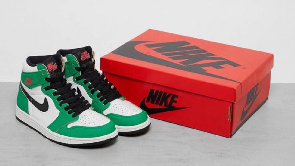 Nike Air Jordan 1 Retro High Tops Og Kengät Naisille Vihreä Valkoinen