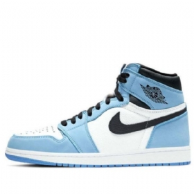 Nike Air Jordan 1 Retro High Tops Og Koripallokengät Miehille Sininen