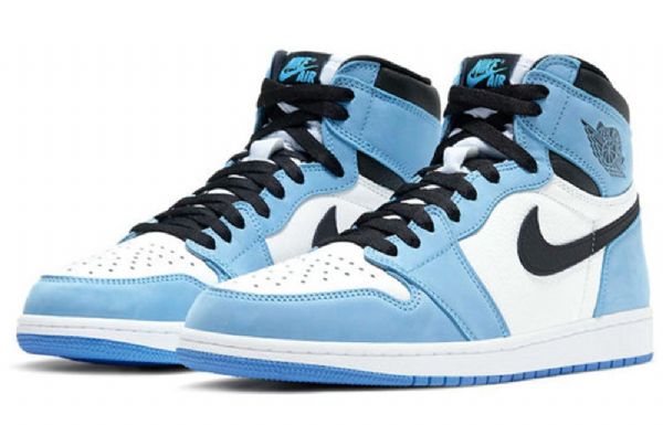 Nike Air Jordan 1 Retro High Tops Og Koripallokengät Miehille Sininen