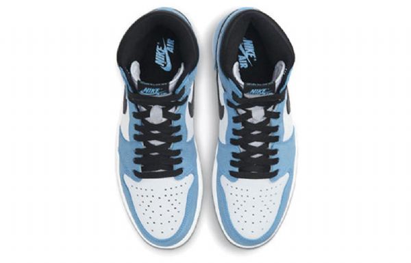 Nike Air Jordan 1 Retro High Tops Og Koripallokengät Miehille Sininen