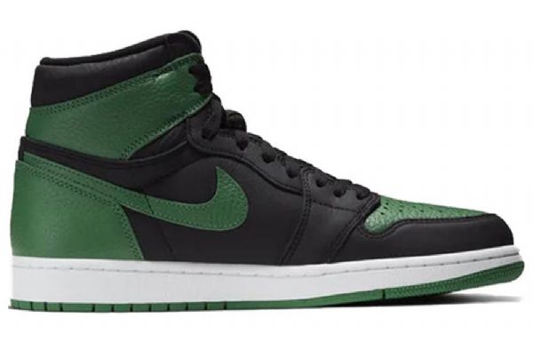 Nike Air Jordan 1 Retro High Tops Og Koripallokengät Miehille Vihreä