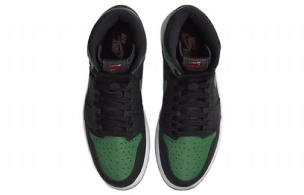 Nike Air Jordan 1 Retro High Tops Og Koripallokengät Miehille Vihreä