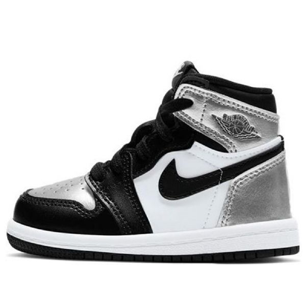 Nike Air Jordan 1 Retro High Tops Og Td Kengät Lapsille Hopea