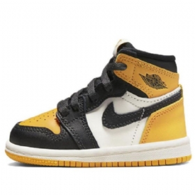 Nike Air Jordan 1 Retro High Tops Og Td Kengät Lapsille Keltainen