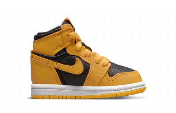 Nike Air Jordan 1 Retro High Tops Og Td Kengät Lapsille Keltainen Valkoinen