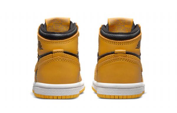 Nike Air Jordan 1 Retro High Tops Og Td Kengät Lapsille Keltainen Valkoinen